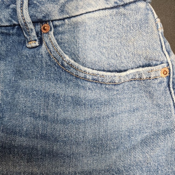 Forever 21 Denim Mini Skirt Womens Size Small Blue Jean Casual Y2K Style Skirt - Picture 3 of 11